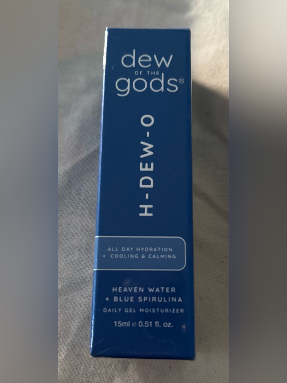 Dew of the Gods H-DEW-O Daily Gel Moisturizer travel size 0.51 oz